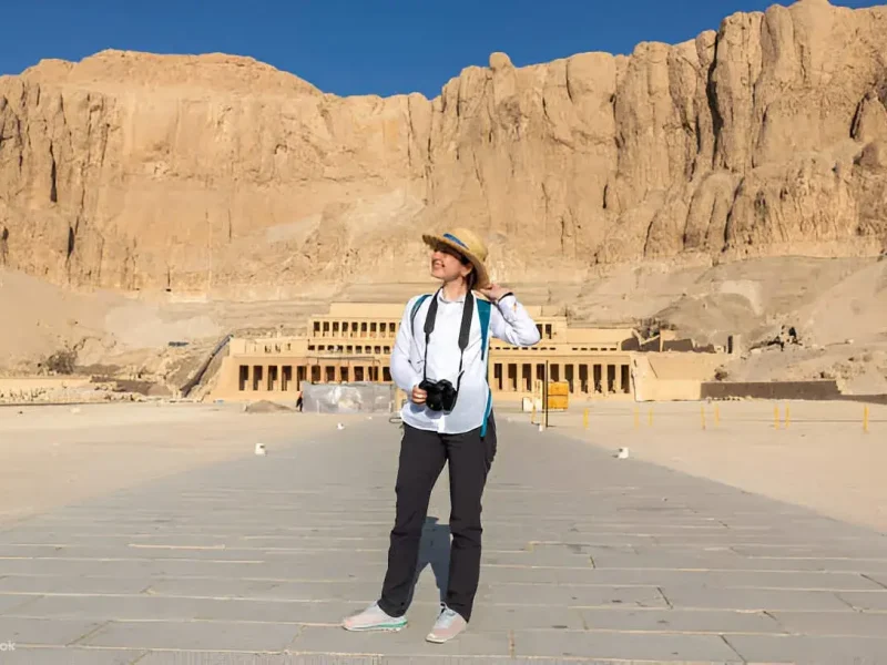 Tourists exploring Karnak and Valley of the Kings on a Full Day Tour to Luxor